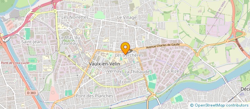 localisation de l'entreprise POLYFORM à VAULX-EN-VELIN