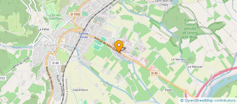 localisation de l'entreprise POLYGATEX SARL à TULLINS