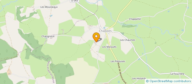 localisation de l'entreprise POLYGO à MONTMARAULT