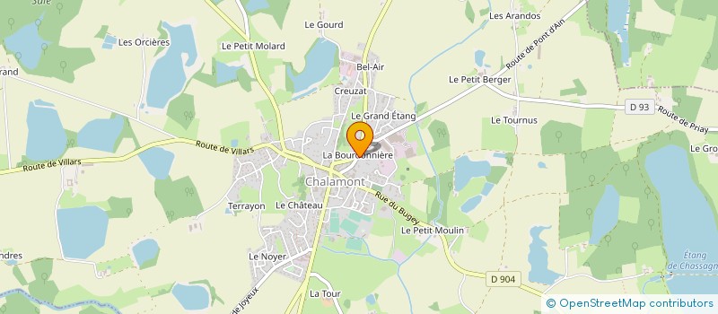 localisation de l'entreprise POLYGO SERVICES  CHALAMONT