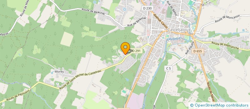 localisation de l'entreprise POLYGONE à CASTELJALOUX