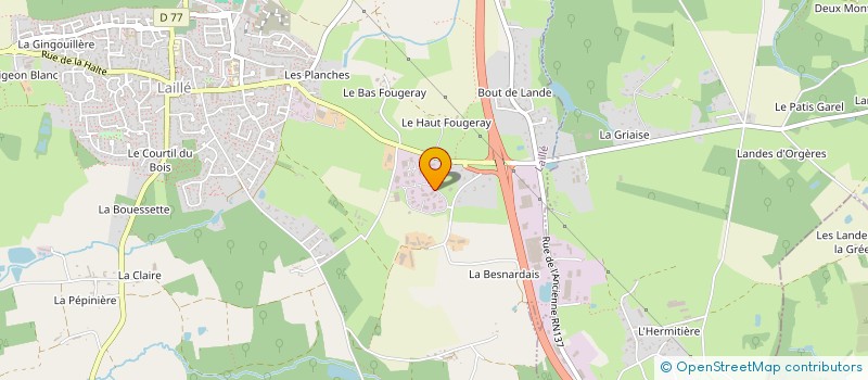 localisation de l'entreprise POLYGONE  LAILLE