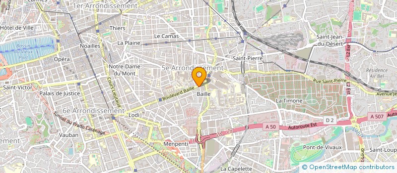 localisation de l'entreprise POLYGONE 6 BATIMENT DU SUD à MARSEILLE