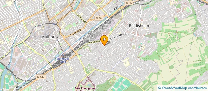 localisation de l'entreprise POLYGONE  RIEDISHEIM