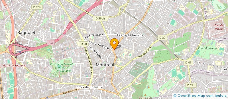 localisation de l'entreprise POLYGONE à MONTREUIL