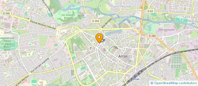 localisation de l'entreprise POLYGONE CONSEIL à ARRAS