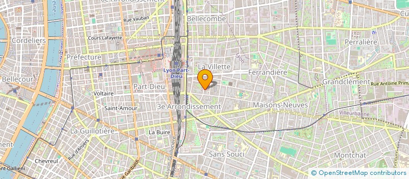 localisation de l'entreprise POLYGONE CONSTRUCTION  LYON