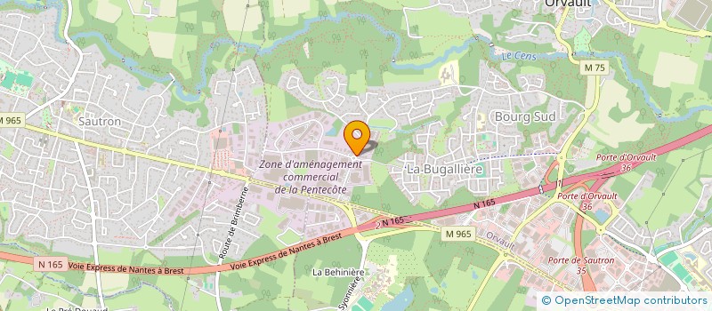 localisation de l'entreprise POLYGONE HOLDING à ORVAULT