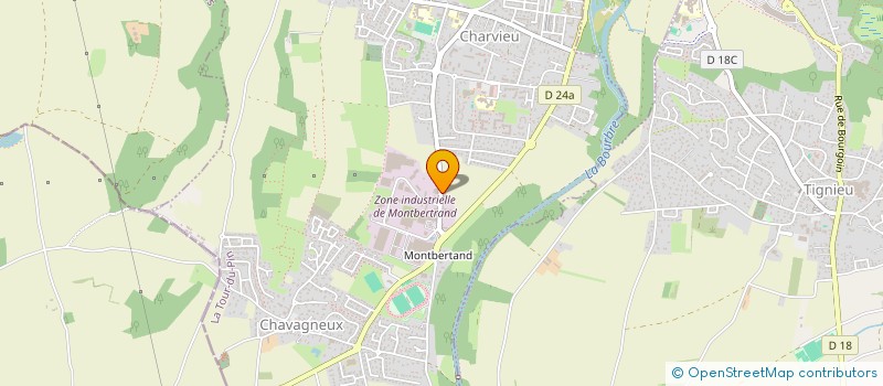 localisation de l'entreprise POLYGONE SERTI  CHARVIEU-CHAVAGNEUX