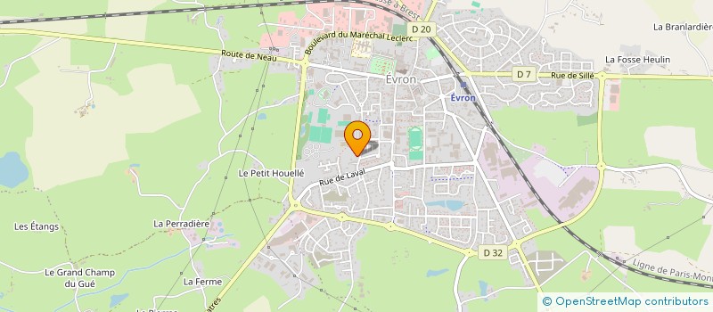 localisation de l'entreprise POLYGRAPH à EVRON