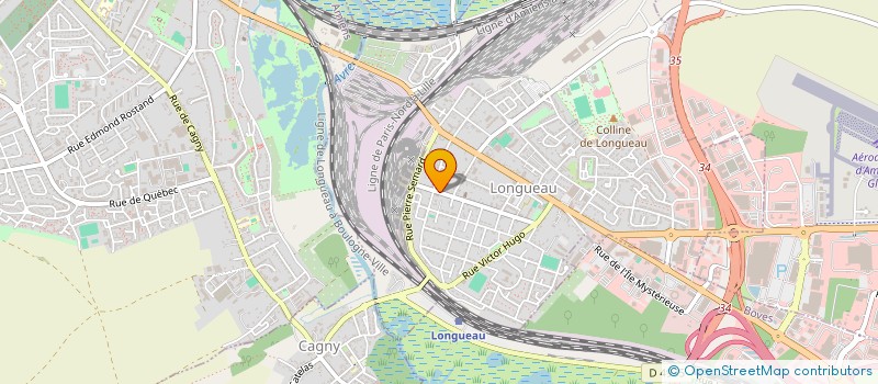 localisation de l'entreprise POLYGRAPHIQUE à LONGUEAU
