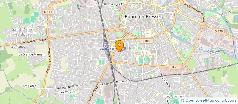 localisation de l'entreprise POLYHANDICAP 01 à BOURG-EN-BRESSE