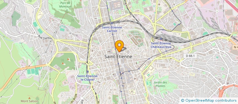 localisation de l'entreprise POLYLOG à SAINT-ETIENNE