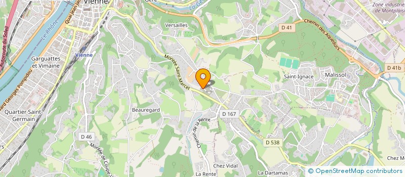 localisation de l'entreprise POLYMANTHE CONSULTING à VIENNE