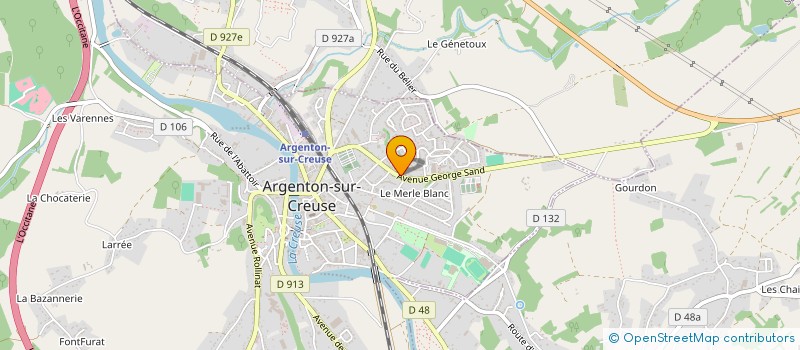 localisation de l'entreprise POLYMARQUAGES à ARGENTON-SUR-CREUSE