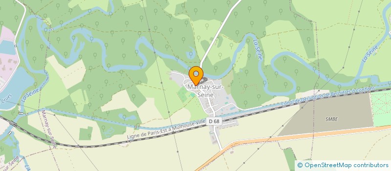 localisation de l'entreprise POLYMERE PASSION  MARNAY-SUR-SEINE