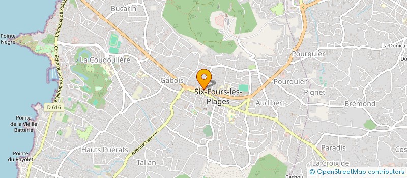 localisation de l'entreprise POLYMERE RECONSTRUC PROTECTION STRUCTURE  SIX-FOURS-LES-PLAGES