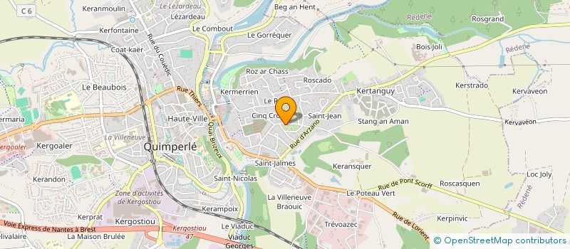 localisation de l'entreprise POLYMERES EUROCONSEILS  QUIMPERLE