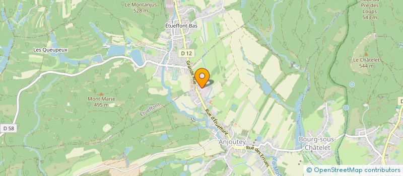 localisation de l'entreprise POLYMETAUX SARL  ANJOUTEY