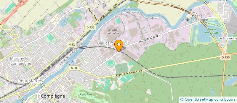 localisation de l'entreprise POLYMEUROPE  COMPIEGNE