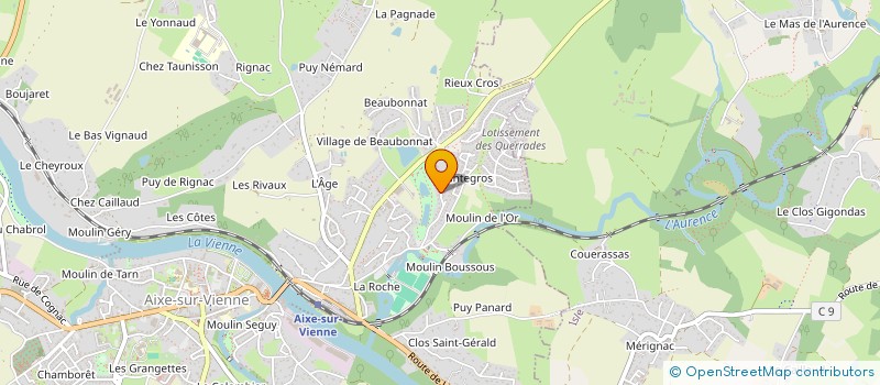 localisation de l'entreprise POLYMNIE à AIXE-SUR-VIENNE