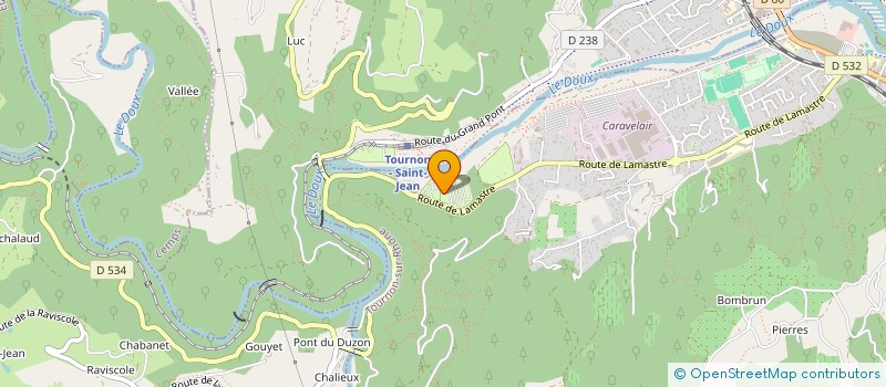 localisation de l'entreprise POLYMURS à TOURNON-SUR-RHONE