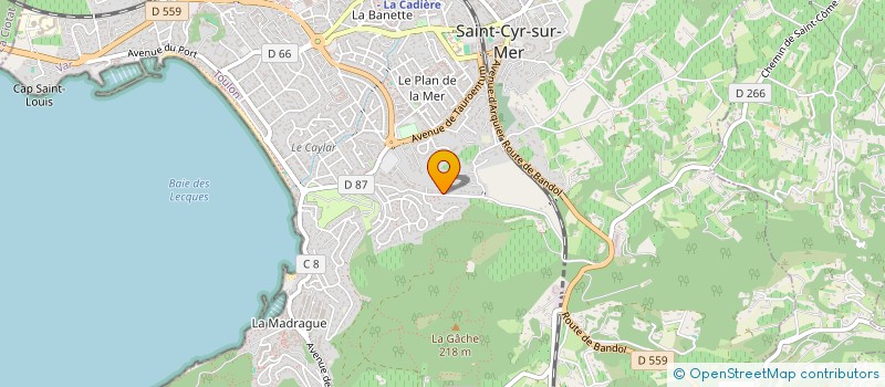 localisation de l'entreprise POLYNE à SAINT-CYR-SUR-MER