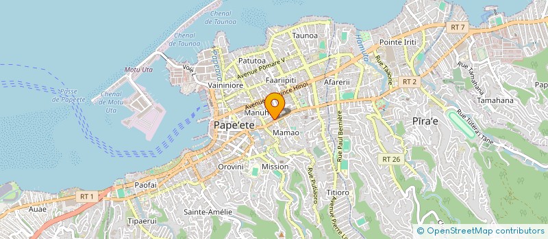 localisation de l'entreprise POLYNESIE INTERIM à PAPEETE