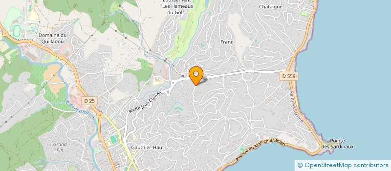 localisation de l'entreprise POLYNINVEST  SAINTE-MAXIME