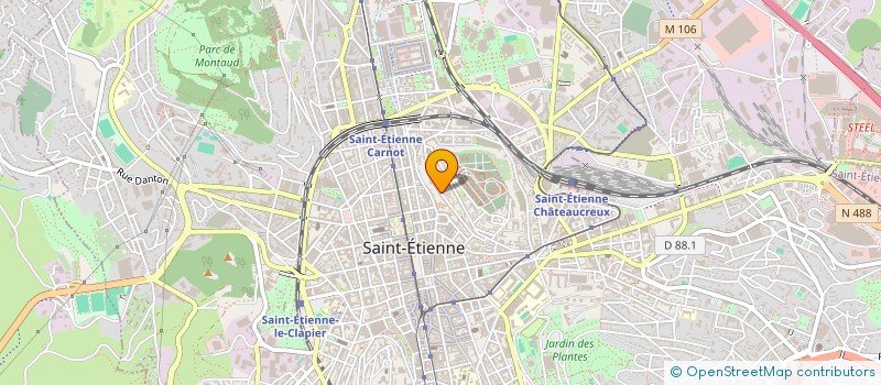 localisation de l'entreprise POLYPH PARTOUT  SAINT-ETIENNE