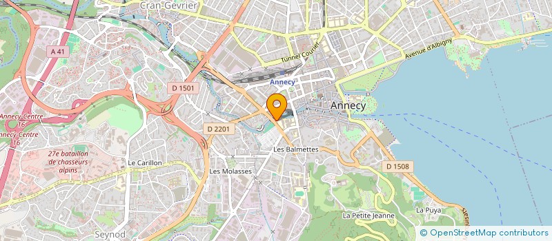 localisation de l'entreprise POLYPHONIES à ANNECY