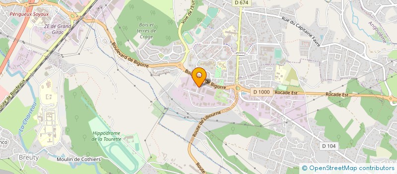 localisation de l'entreprise POLYPOSE à ANGOULEME