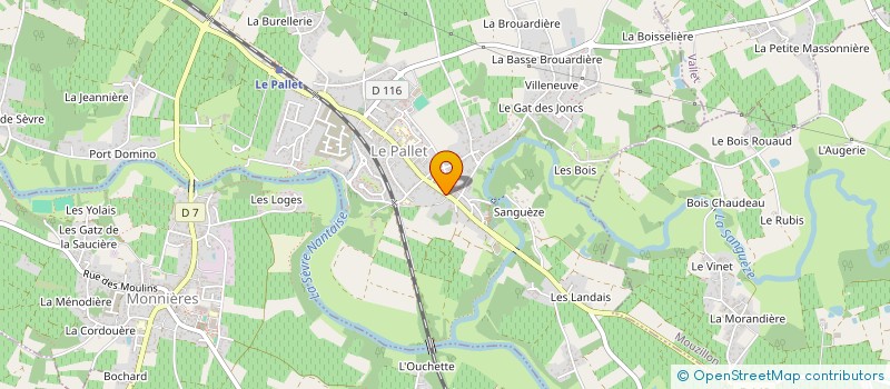 localisation de l'entreprise POLYPRIM à LE PALLET