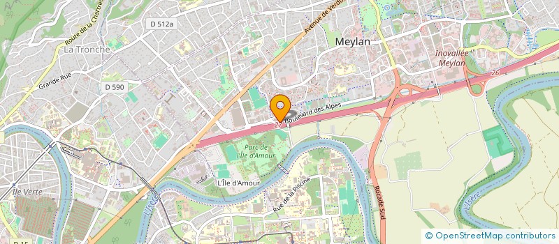 localisation de l'entreprise POLYRECO à MEYLAN