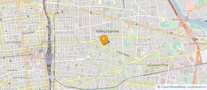 localisation de l'entreprise POLYRED  VILLEURBANNE