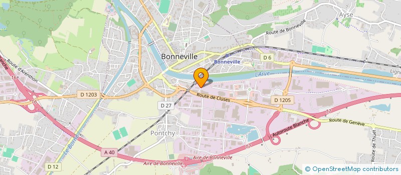 localisation de l'entreprise POLYRENT  BONNEVILLE