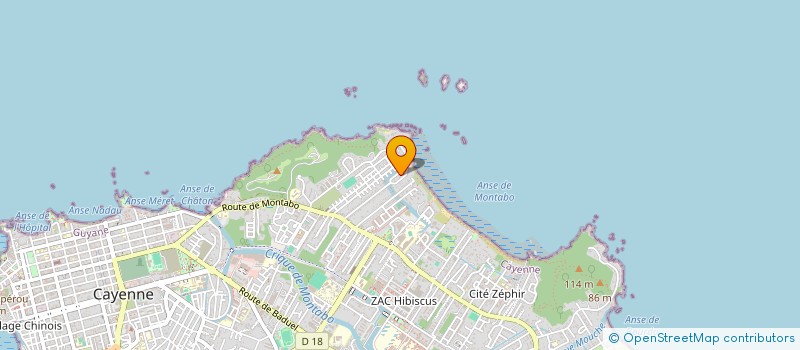 localisation de l'entreprise POLYREPRO  CAYENNE