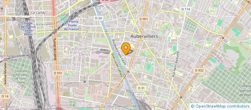localisation de l'entreprise POLYRES INTERNATIONAL à AUBERVILLIERS