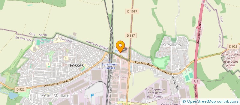 localisation de l'entreprise POLYRESTO  LA CHAPELLE-EN-SERVAL