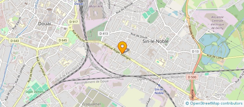 localisation de l'entreprise POLYSERV  SIN-LE-NOBLE