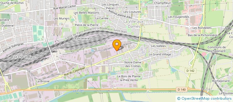 localisation de l'entreprise POLYSERVICE 37 à LA VILLE-AUX-DAMES