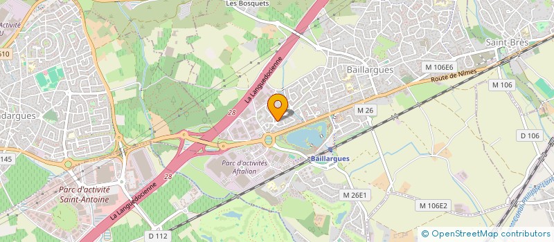 localisation de l'entreprise POLYSERVICES à BAILLARGUES