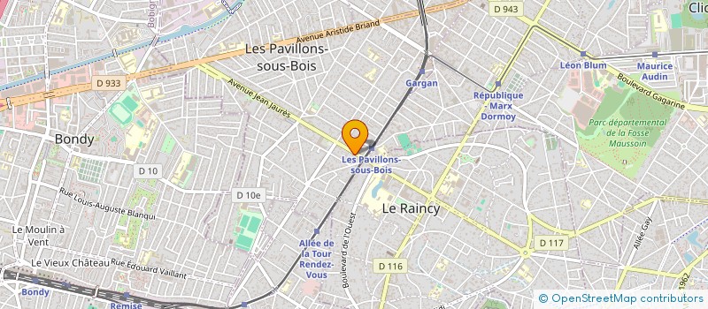 localisation de l'entreprise POLYSERVICES à LES PAVILLONS-SOUS-BOIS