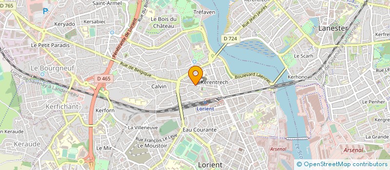 localisation de l'entreprise POLYSERVICES à LORIENT