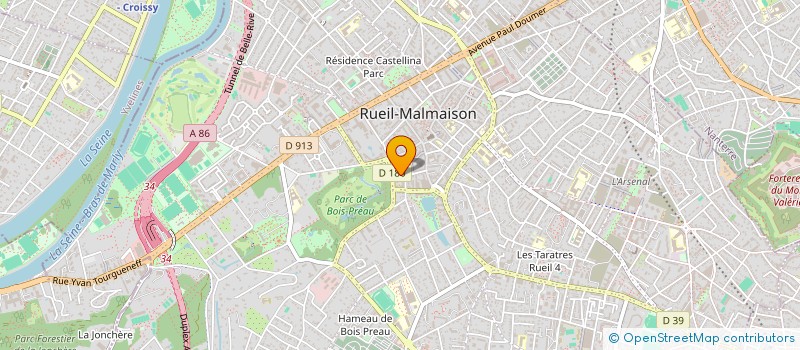 localisation de l'entreprise POLYSHARP à RUEIL-MALMAISON