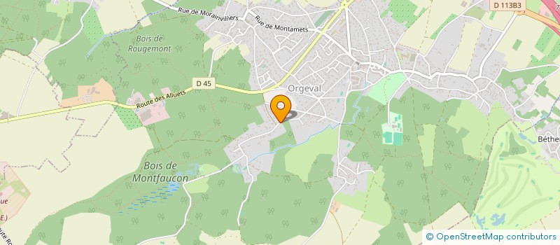 localisation de l'entreprise POLYSTAFF  ORGEVAL