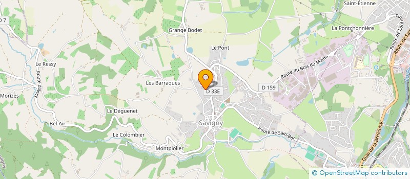 localisation de l'entreprise POLYSTRAT  SAVIGNY