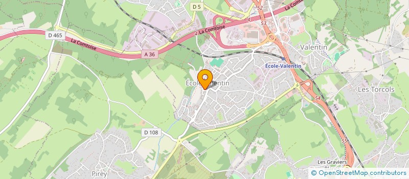 localisation de l'entreprise POLYTEC à ECOLE-VALENTIN