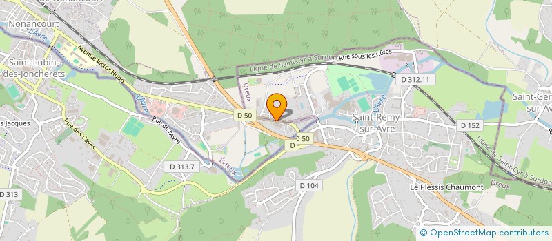 localisation de l'entreprise POLYTECH  SAINT-REMY-SUR-AVRE