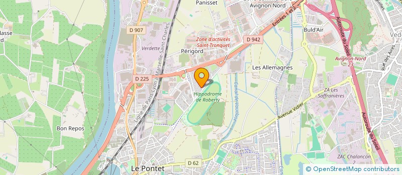 localisation de l'entreprise POLYTECH INGENIERIE  LE PONTET